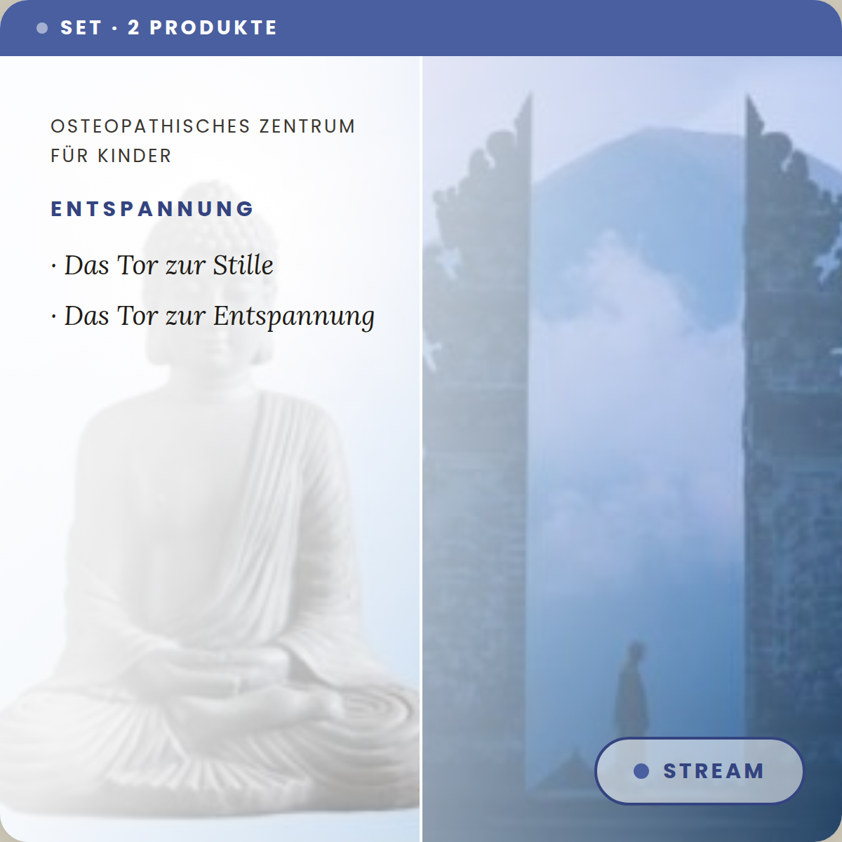 2er Set Tor zur Stille/Entspannung